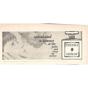 Tuvara Perfume 1960s Vintage Print Ad